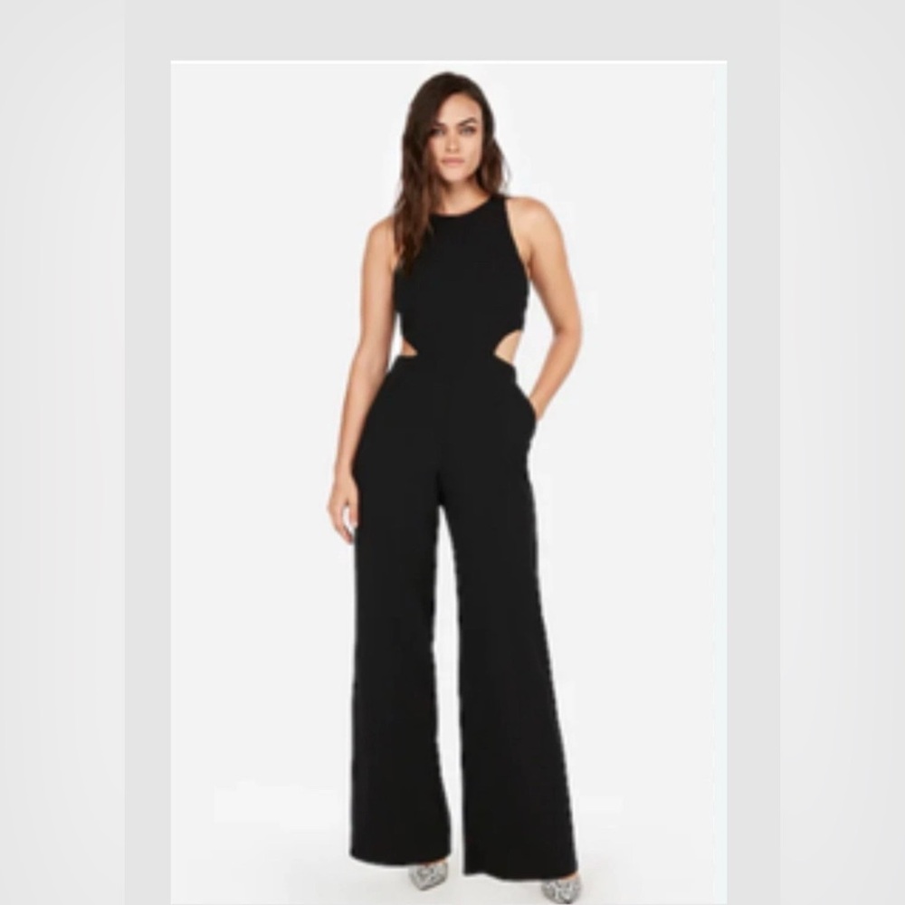 Express Black Cutout Jumpsuit